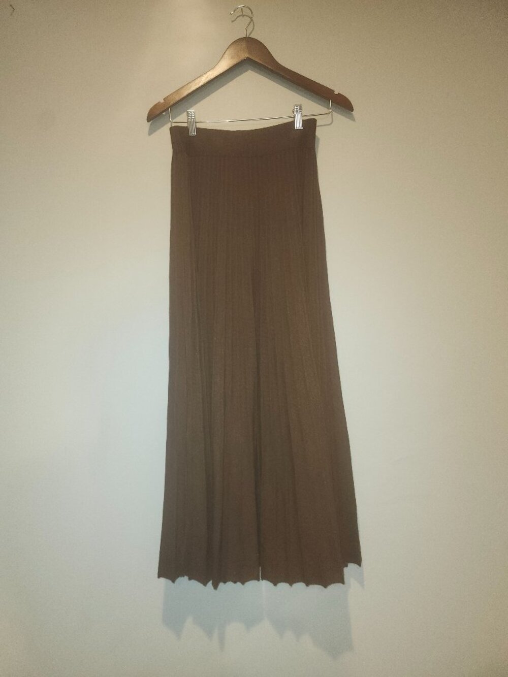 Maxi Knit Pleated Skirt